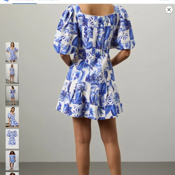 Garden Tiles Mini Dress FARM Rio - Picture 2 of 5